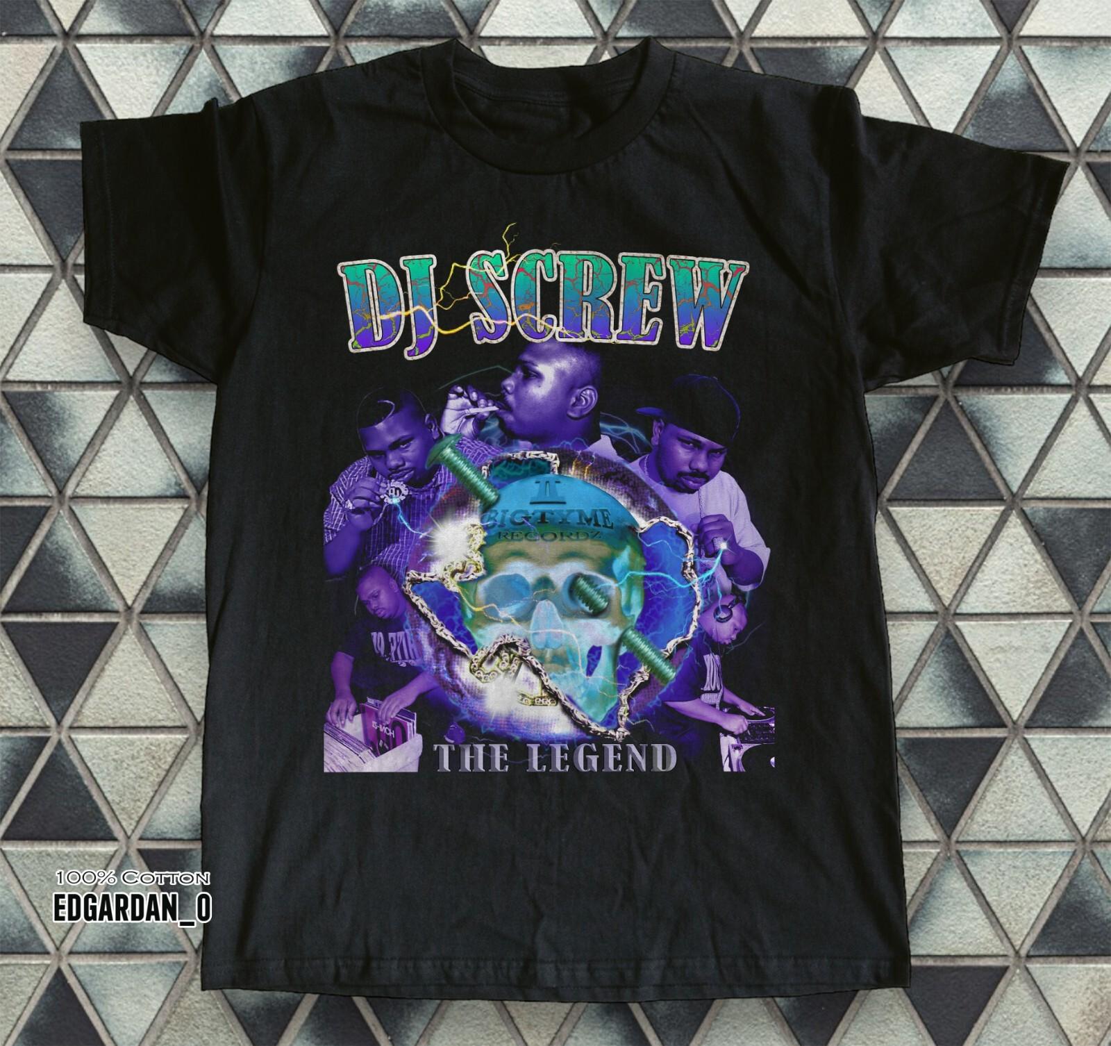 DJ Screw Vintage 90s Rap Graphic Shirt Black Tee Unisex T-Shirt S