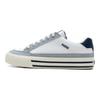 Puma Simple Comfortable Shock Absorbing Durable Lightweight Breathable Low Top Skate Shoes Unisex Sneakers White Blue 395020-05