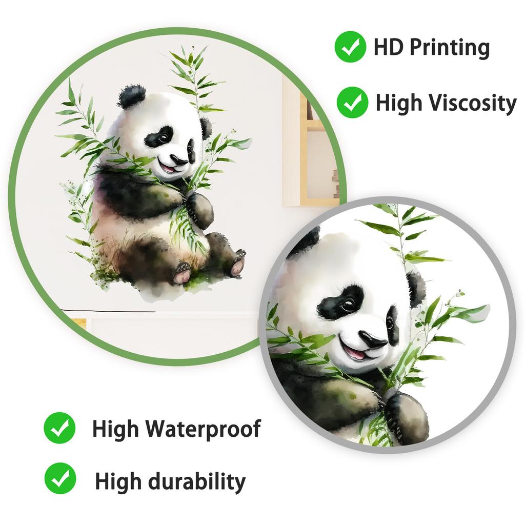 Cartoon Panda Löwe Zebra Tier Tapete Selbstklebend Abnehmbar für Kinderzimmer Kinderzimmer Schlafzimmer Wohnzimmer