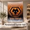 Tapestry Custom Name Text, Wall Hanging Tapestry Home Room DecorWolverhampton Wanderers
