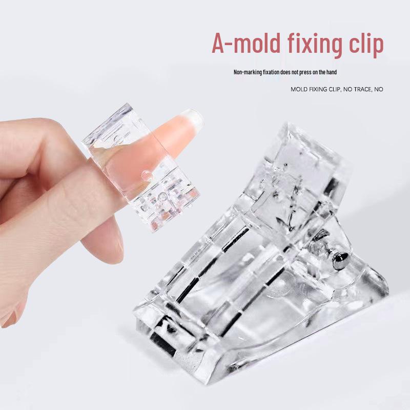 

Nail Art Transparent Shaping Clips for Quick Gel Extension