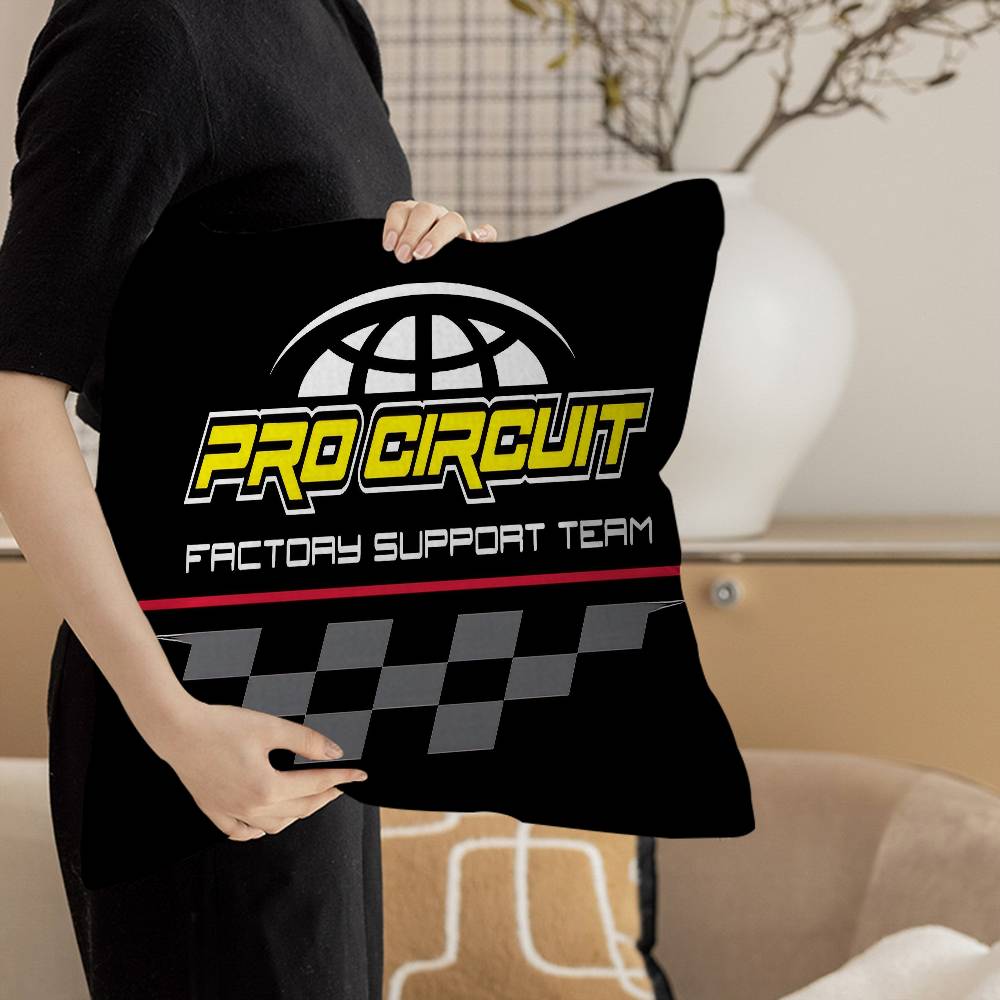 Pro-circuits Motorcycle Racing Decorative Room Aesthetics Pillow Case Home Decor Bedroom Sofa Bed Couch Pillow Cover 45x45