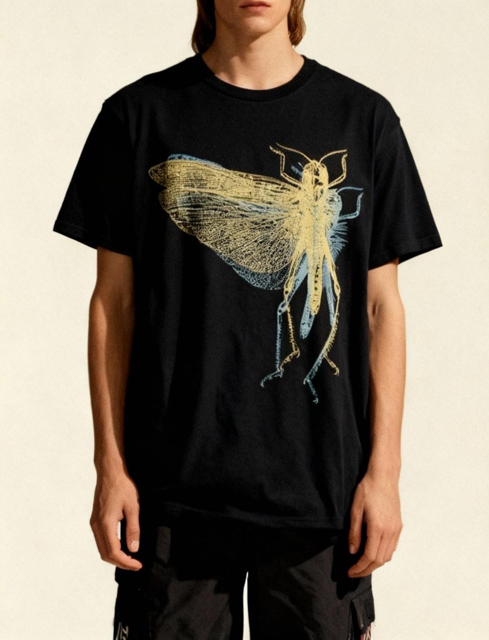 NEW The Locust Band For Fans Heavy Cotton Black T Shirt For Men Full Size M