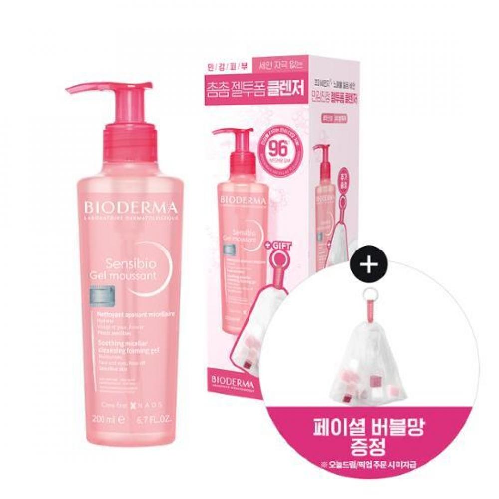 

Bioderma Bioderma Sensibio Gel Musou 200 мл Project + пузырьковая сетка для лица в подарок