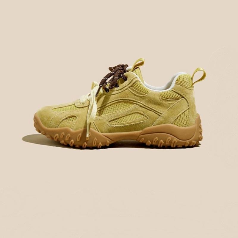 

Small 6CM inner height increase platform German training shoes women s 2025 new summer mesh breathable casual ballet Forrest Gump shoes 35