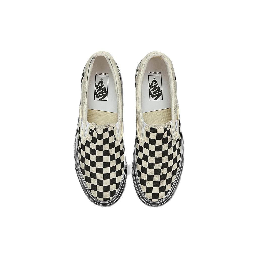 Vans OG קלאסי סליפ-און LX מודגש - משבצות שחורות נעלי סניקרס יוניסקס VN0A32QNBKC