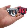 1X 3D Metal Car Styling V10 Triton Displacement Logo Fender Trunk Rear Decal Emblem Badge Sticker