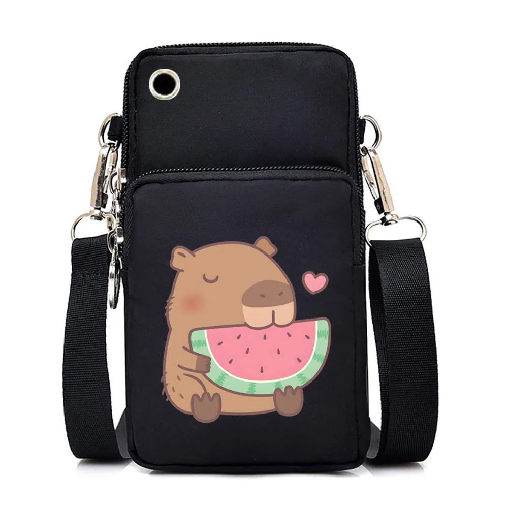 Cute Peripheral Printing Mobile Phone Bag Multi-Function Portable Casual Messenger Bag