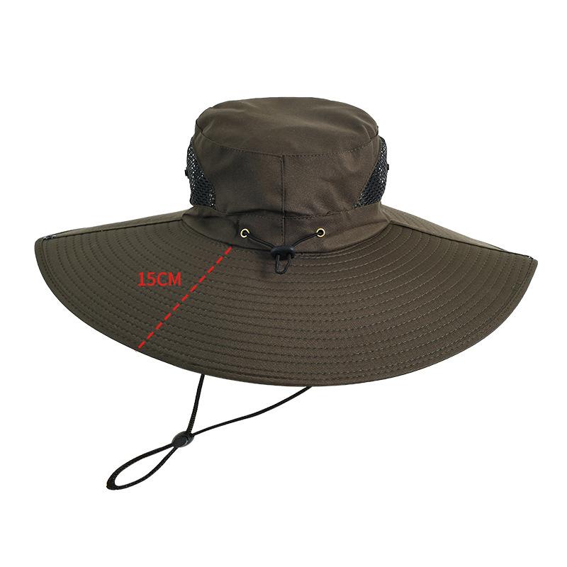 Outdoor Super Large Hat Brim Sun Protection Fishing Hat Men's Ultraviolet Sun Protection Sun Hat Mountaineering Sun Protection Fisherman's Hat