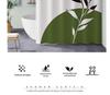 High-End Minimalist Floral Shower Curtain Set: Lazy-Style, Thickened, Waterproof, Mildew & Wrinkle Resistant.