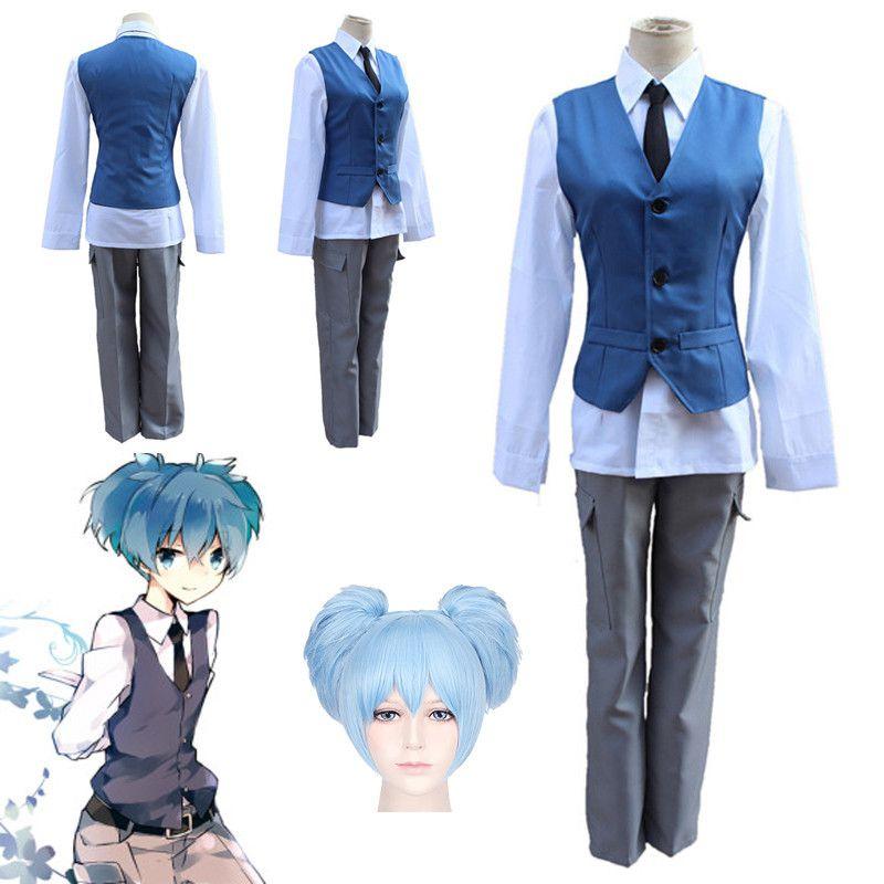 Assassination Anime Classroom Nagisa Shiota Cosplay Costume Suit School Uniform