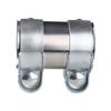 ADPOW Stainless Steel Muffler Band Exhaust Connecting Pipe 55mm