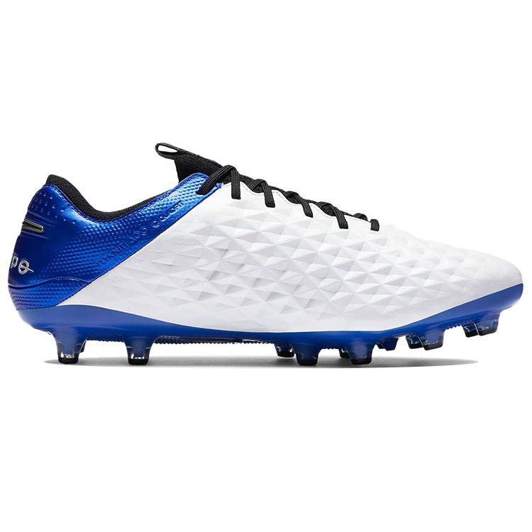Nike Tiempo Legend 8 Elite AG-Pro Low Top Soccer Shoes Men Soccer Shoes White Blue BQ2696-104