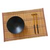 Bamboo Woven Placemat Retangle Shape Thickened Heat-Resistant Oil-Resistant Non-Slip Parties Weddings Banquets