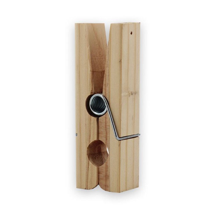 Pince à linge géante - CTOP - 14x4,5x5 cm - Bois - Décoration créative - Tendance