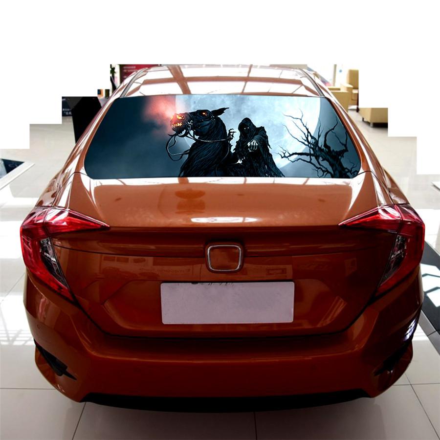 Car Rear Window Decal Grim Reaper Graphics Sticker 65" x 22" For Truck SUV Picup