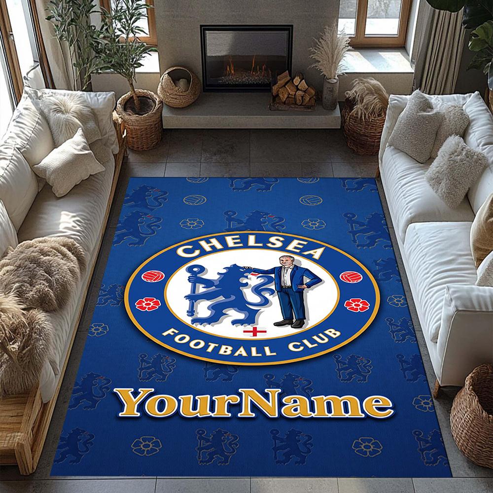 Chelsea Customize Your Name Carpet Perfect for Balcony Entryway Game Room Study Room Anti-slip Rug Office Home Decor