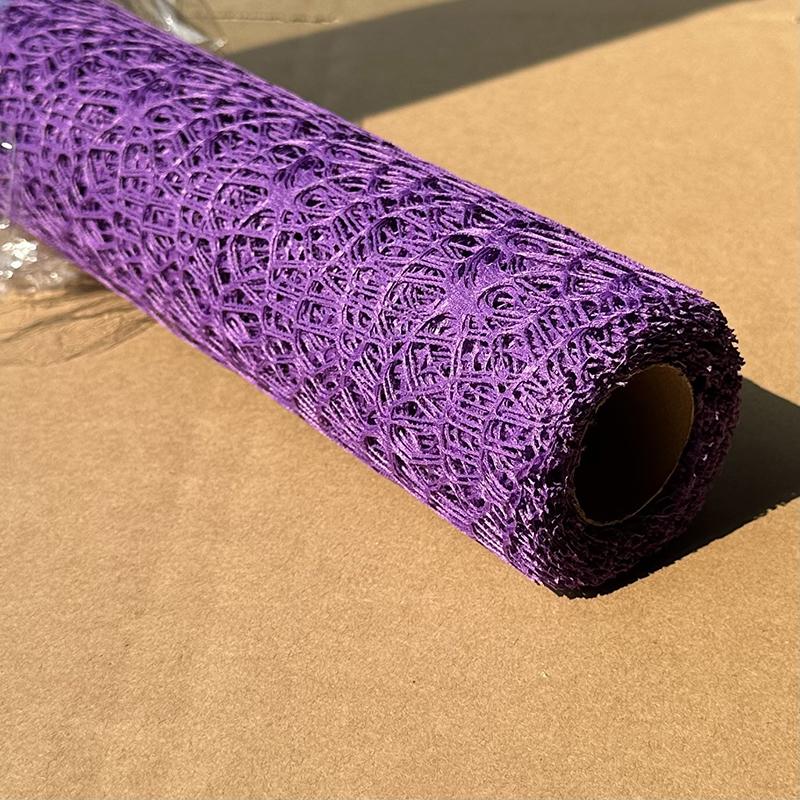50Cm*4.5M/Roll Flower Wrapping Mesh Paper Iregular Hollow Net Wrapper Floral Bouquet Paper Fresh Flower Florist Packaging Sheet