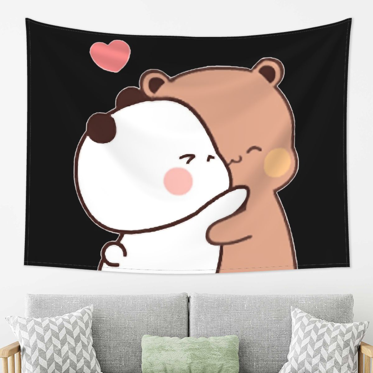 

Peach And Goma Bubu Dudu Balloon Tapestry Wall Hanging Aesthetic Home Decoration Tapestries for Dorm Room 74x94cm(29x37in)