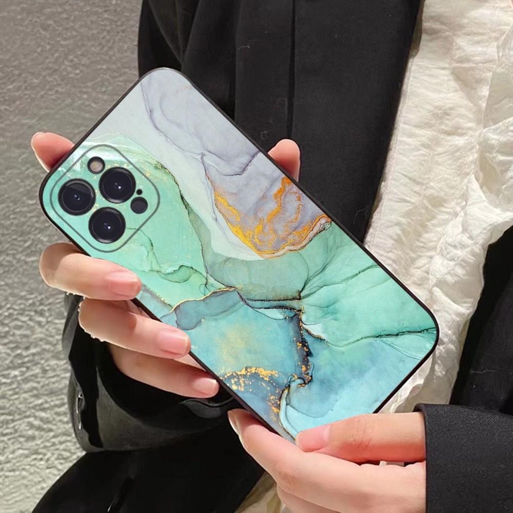 Marble Art Phone Case For IPhone 16 15 8 7 6 6S Plus X SE XR XS 14 11 12 13 Mini Pro Max Mobile Case