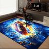 1PC Custom Name Football Art Theme Floor Mat Ideal for Living Room, Game Rooms, Office, Bedroom, Floor Mat Playful Design