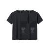 Anta Letter Pocket Casual Crew Neck T-Shirt Men Tops Black 952227109-4