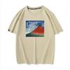 Ukiyoe Clothing Japanese Retro Katsushika Hokusai Kai Style Quick Sunny Casual Pure Cotton Short Sleeved Tshirt Half Sleeved