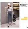 2026 New Women's High-Waisted Loose Straight Harem Jeans for Petite - Cropped Dad Pants for Spring/Summer