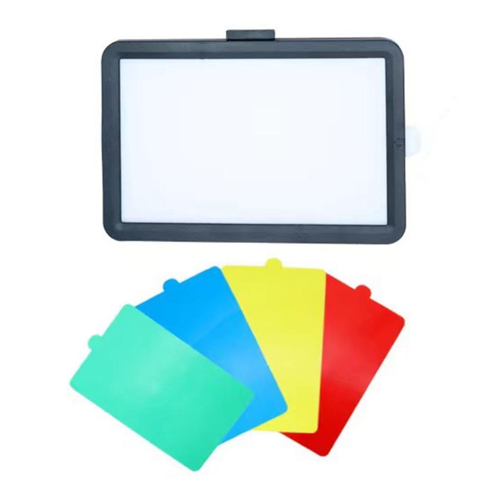 With Tripod LED Photography Video Light 4 Color Cards Photography LED Light Toning
