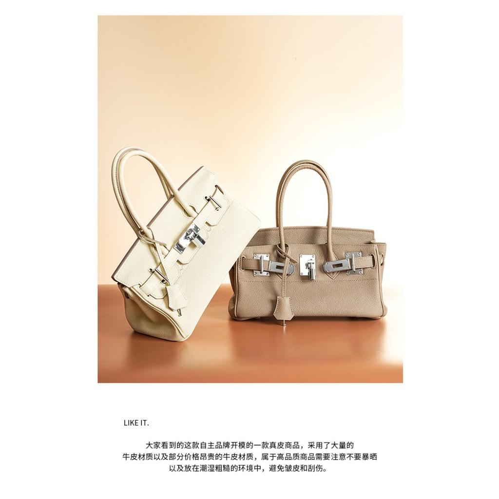 [TOGO Rindsleder erste Schicht] High-End-Qualität Leder Damen Handtaschen Große Kapazität Pendler Handtaschen