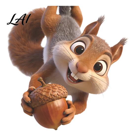 Sun-proof Wall Sticker Car Sticker Waterproof PVC Self-adhesive Traceless Auto Decal Little Squirrel Pinecone Funny Bumper Pattern for Fuel