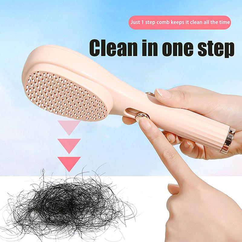 Self Cleaning Hair Massage Airbag Comb Retractable Comb Anti-Static Hair Smoothing Comb Scalp Cleaning Massage Comb Hair Fluffy