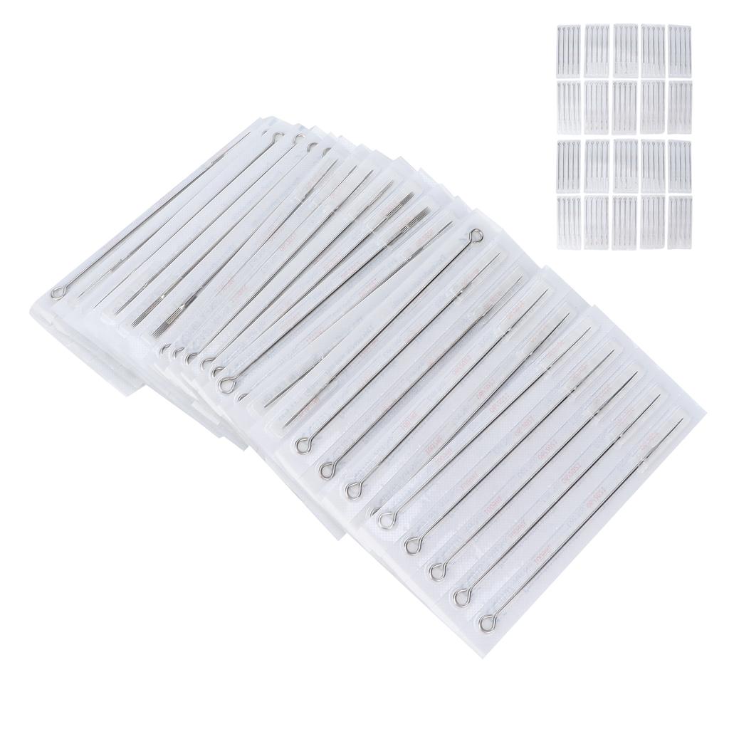 100 Sets of Mixed Type Tattoo Needles 10 Types of Manual Long Tattoo Needles Combination Set