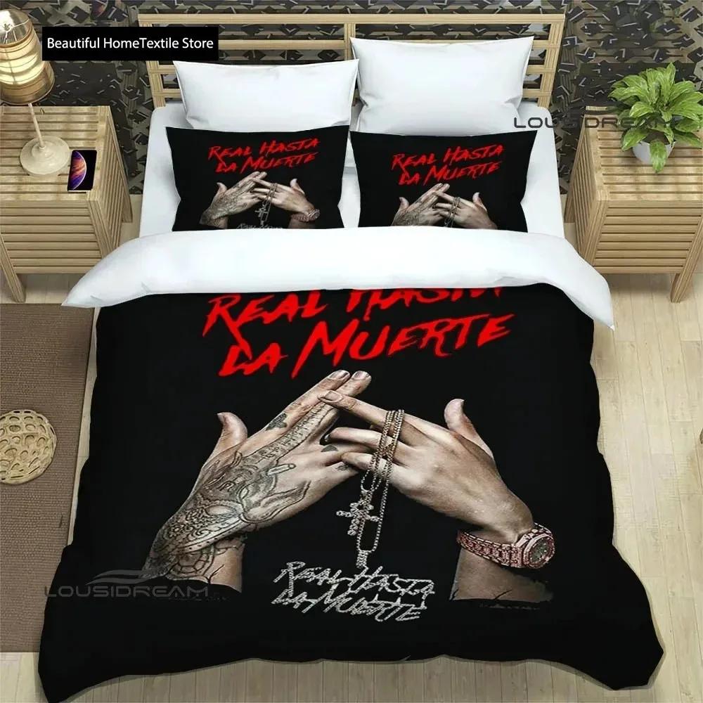 Rapper Anuel AA Printed Bedding Sets Exquisite Bed Supplies Set Duvet Cover Bed Comforter Set Bedding Set Luxury Birthday Gift