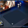 LESAILES Mouse Pad, Smooth FPS Special Micro-Velvet Woven Computer Desk Mat, QCK Heavy Chiji Jiang Zero Zhen Huodu Red-Dyed Edge Blue, 360x300x4