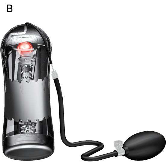 Manuele USB Oplaadbare Elektrische Masturbator Penis Trainer Vacuümpomp Vibrator