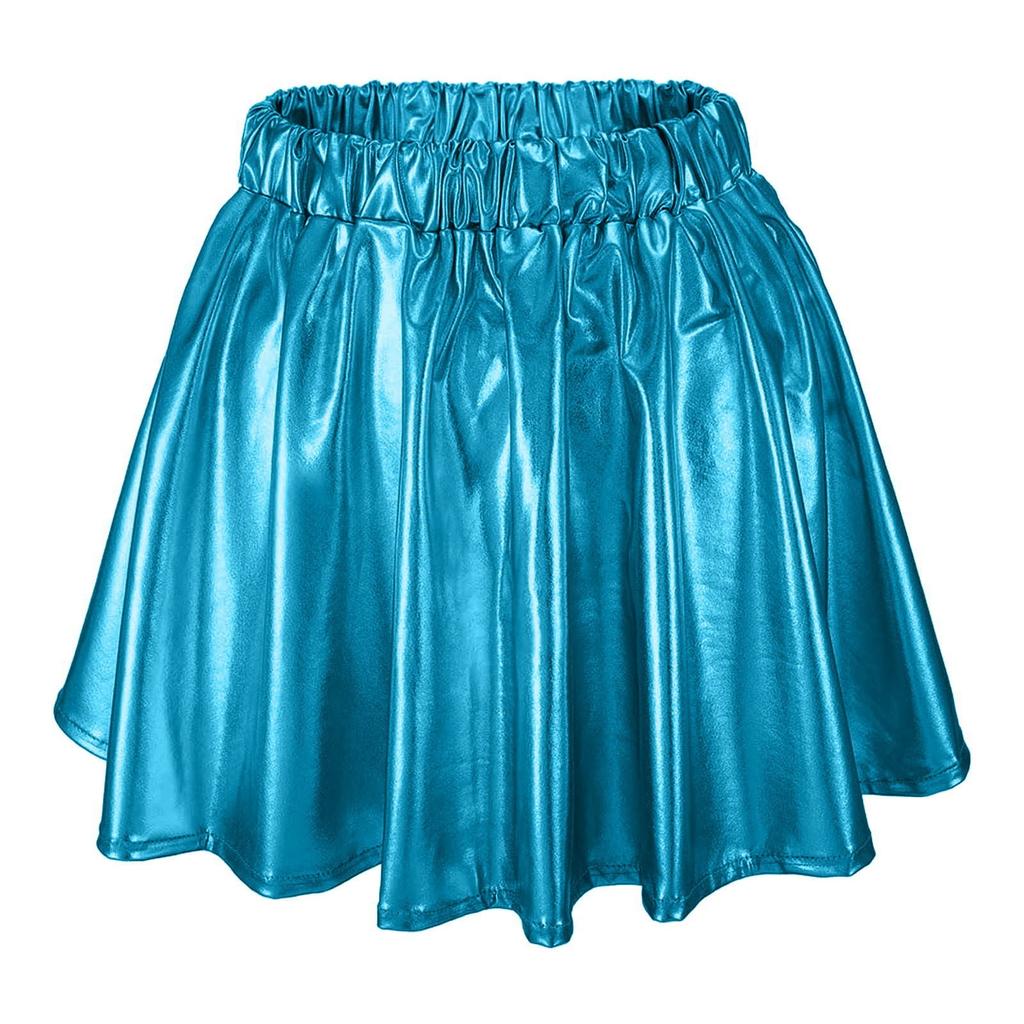Women's Large Swing Skirt Stage Performance Costume Elastic Waist Pleated Skirt