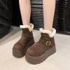 High-heeled Women's Shoes, Snow Boots, Women's Boots, Short Boots, New Style, Padded Cotton Shoes
