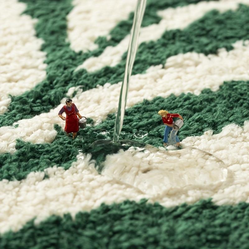 Green Leaf Carpet Soft Absorbent Floor Mat Bathroom Mat Toilet Door Mat Rug For Bedroom Outdoor Carpet Home Decoration