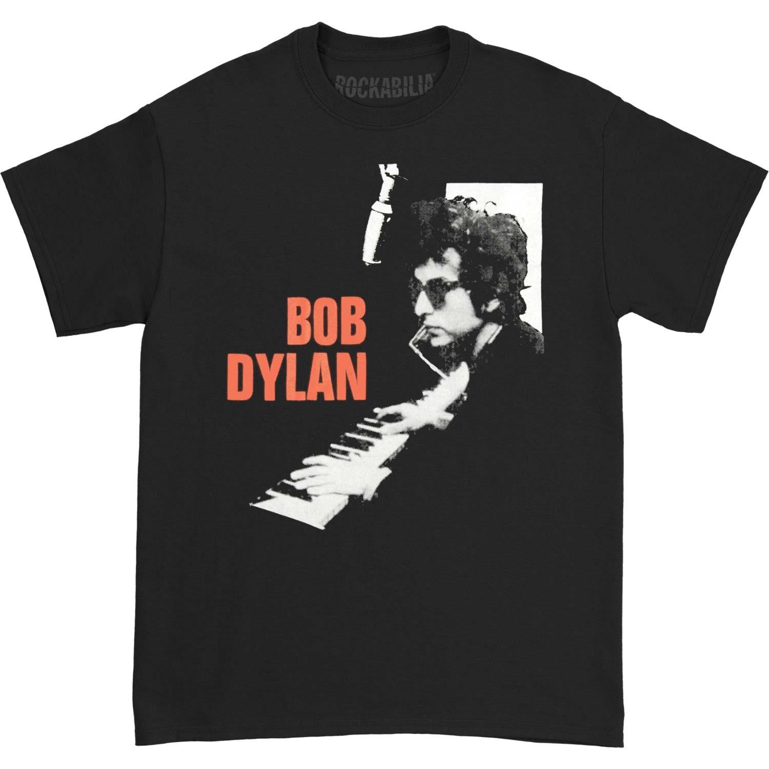 Men s Bob Dylan New Hits Slim Fit T-shirt Small Black M