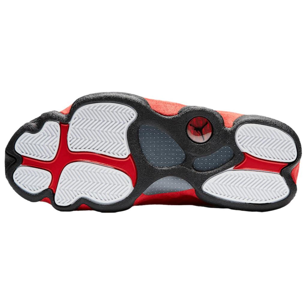 Jordan Air Jordan 13 Rutschfest Abriebfest Mittelhoch Vintage Basketballschuhe Unisex Weiß Schwarz 414571-102