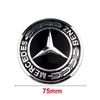 WVQ5   75mm Car Decals Wheel Hub Sticker for Mercedes Benz W176 W166 W163 W203 W204 W205 W210 W212 W221 Auto Rim Center Logo Decoration