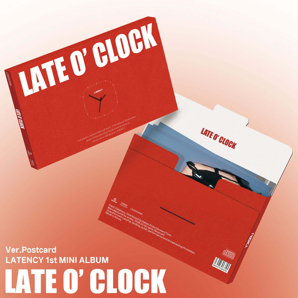 LATENCY - 1st Mini Album : LATE O’ CLOCK [Postcard Ver.]