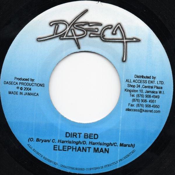 

7inch Record ELEPHANT MAN / TORNADO & BUGLE - Dirt Bed / Real Badman NONE Daseca 2004 Jamaica Reggae, Ska & Dub Used