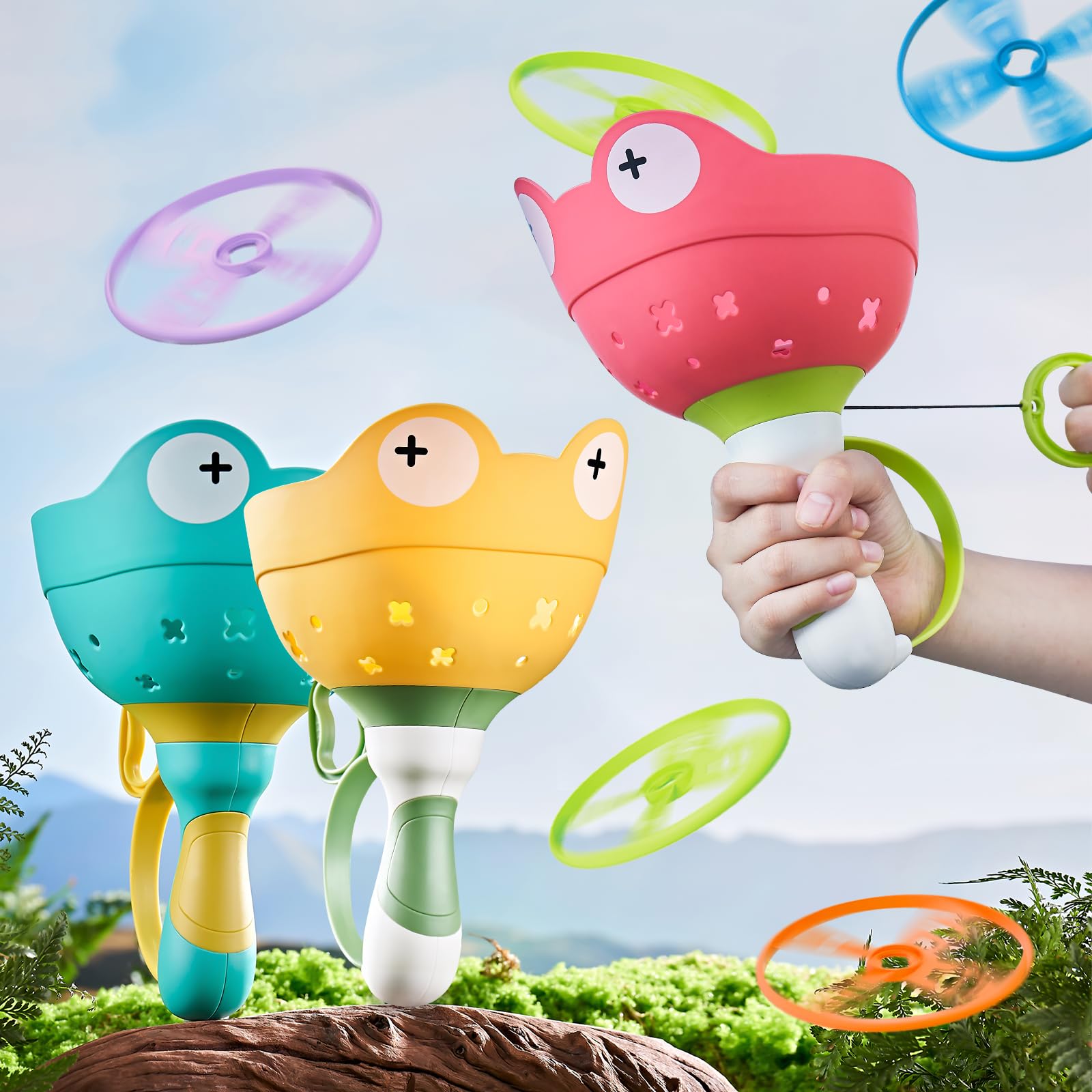 

MAVEKID Outdoor Play Flying Disc Toy for Flying Flying Toy for Elementary School Outdoor Park Indoor Family Elementary School Ages Boys and Birthday