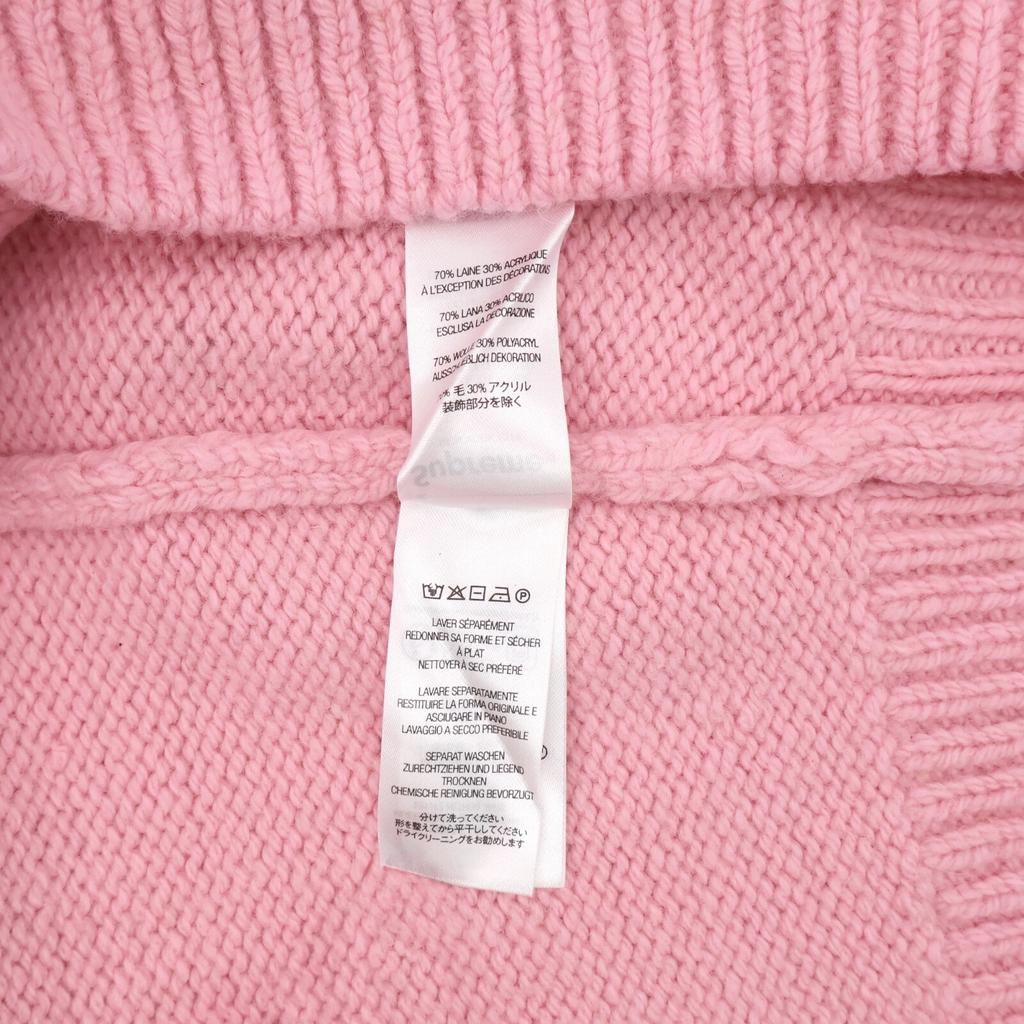 Supreme Flocked Logo Sweater Red