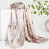 Mulberry silk silk scarf gift box  spring and summer versatile Xiangyang oil color printing long yarn sunscreen shawl
