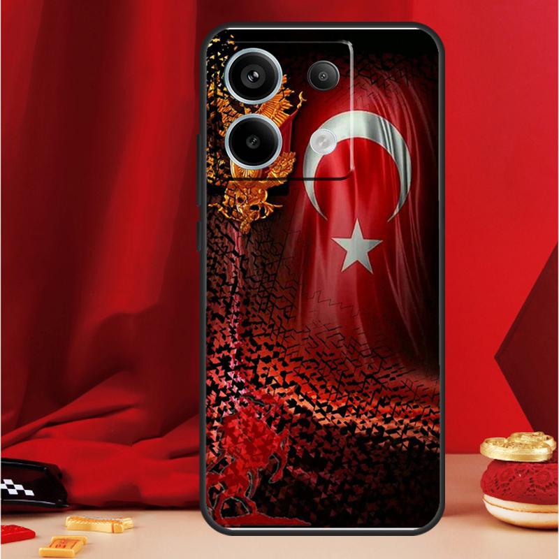 Turkey Flag Case For Xiaomi Redmi Note 14 13 12 11 10 15 Pro Plus Redmi 15 13 15C 13C 10C 12C 14C Funda