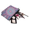 Damen Make-up Tasche Vintage Mandala Print Kosmetiktasche Leichte Clutch Münzfach Reißverschluss Tragbare Make-up Tasche Kulturtasche