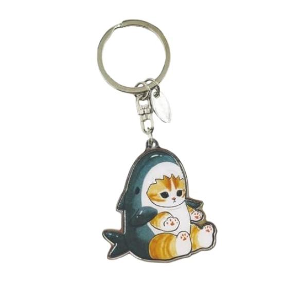 PVC Case Keychain Shark Nyan Mofusand